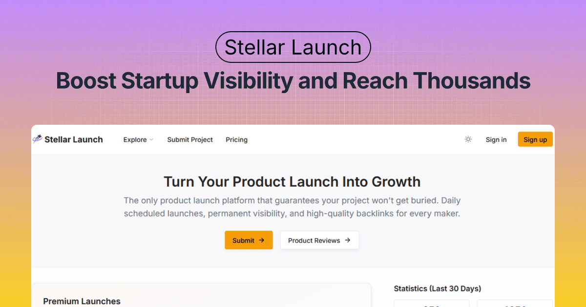 Stellar Launch - Product Image