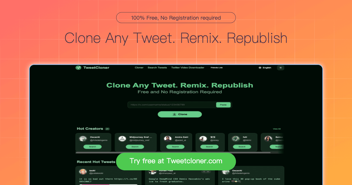 TweetCloner - Product Image