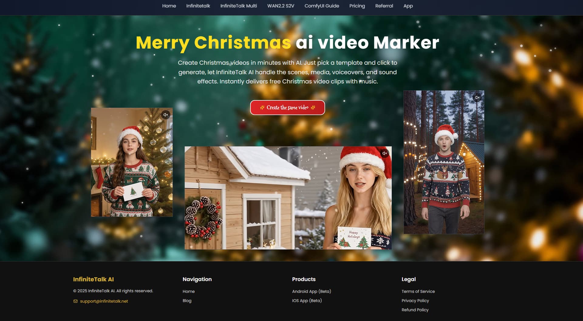 Merry Christmas AI Video Maker - Product Image
