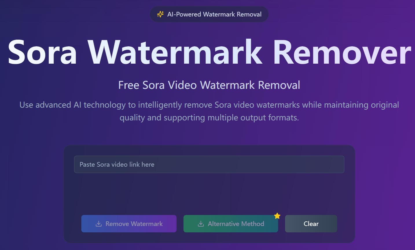 Sora Watermark Remover - Product Image