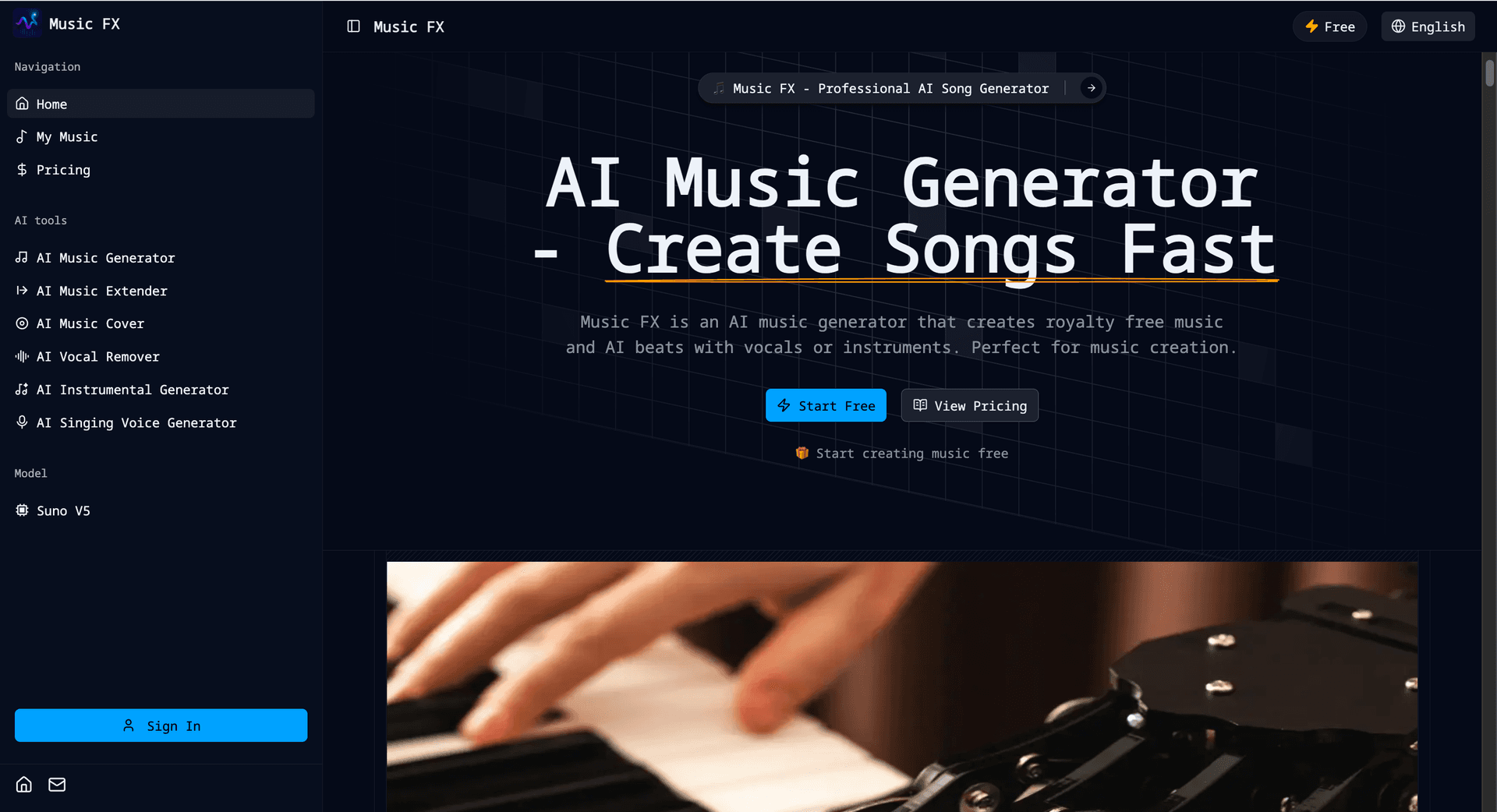 Music FX - AI Music Generator - Product Image