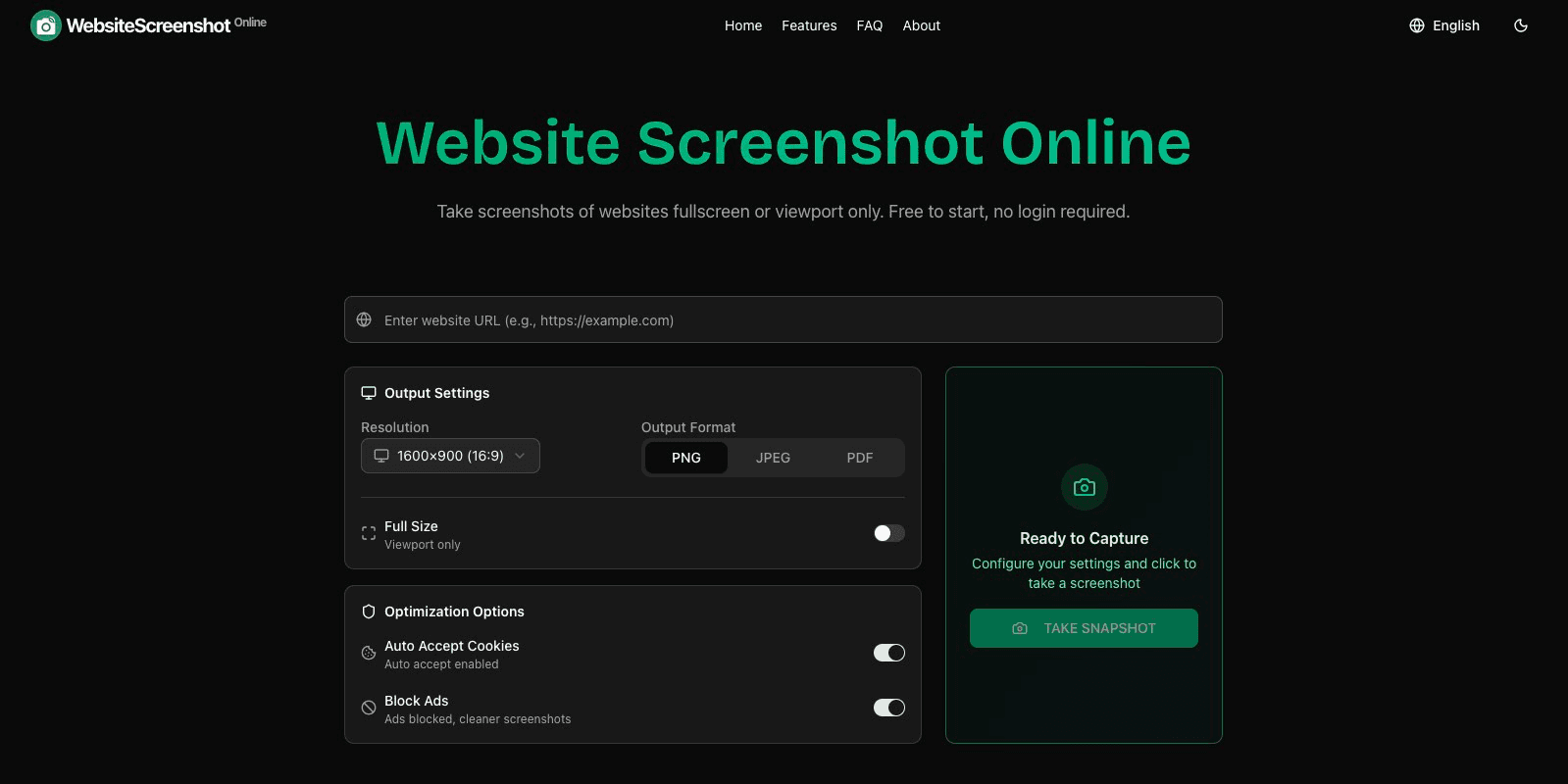 Website Screenshot Online - Product Image