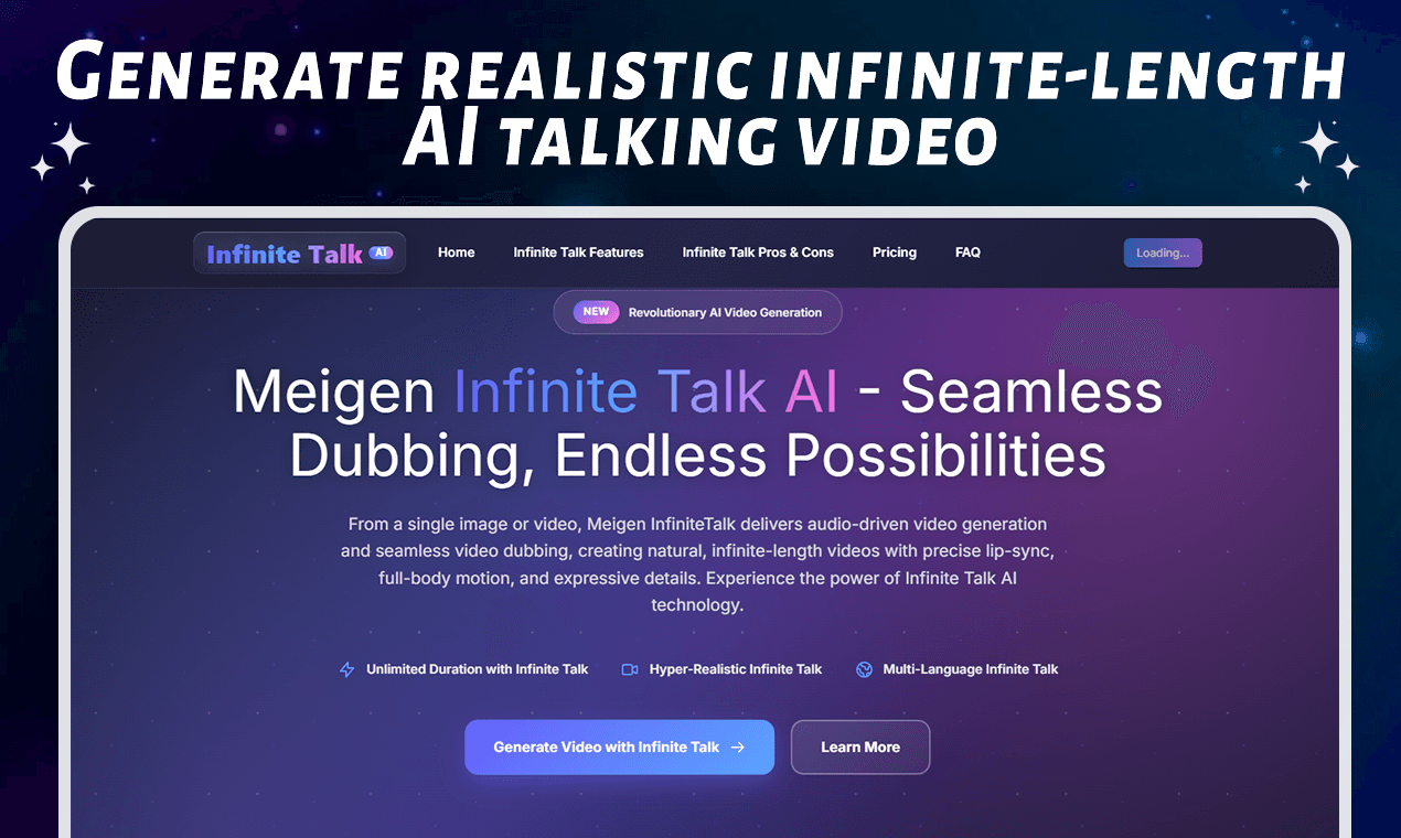Infinite Talk AI - Product Image