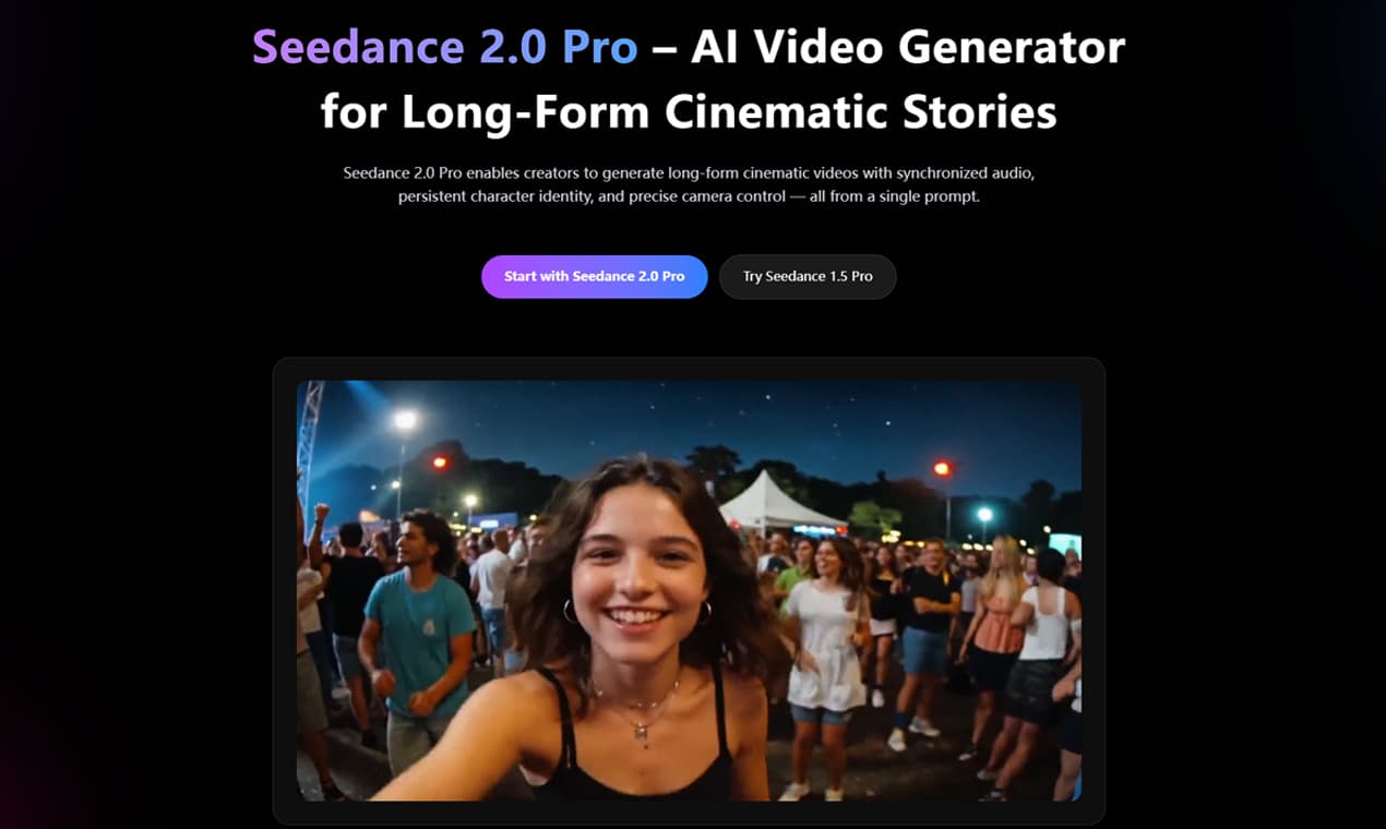 Seedance 2.0 Pro AI Video Generator - Product Image