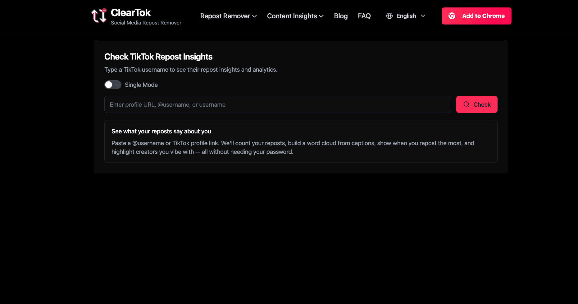 cleartok.io - Product Image