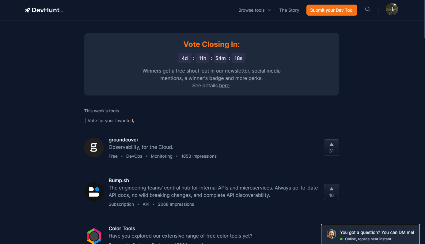 DevHunt - Product Image
