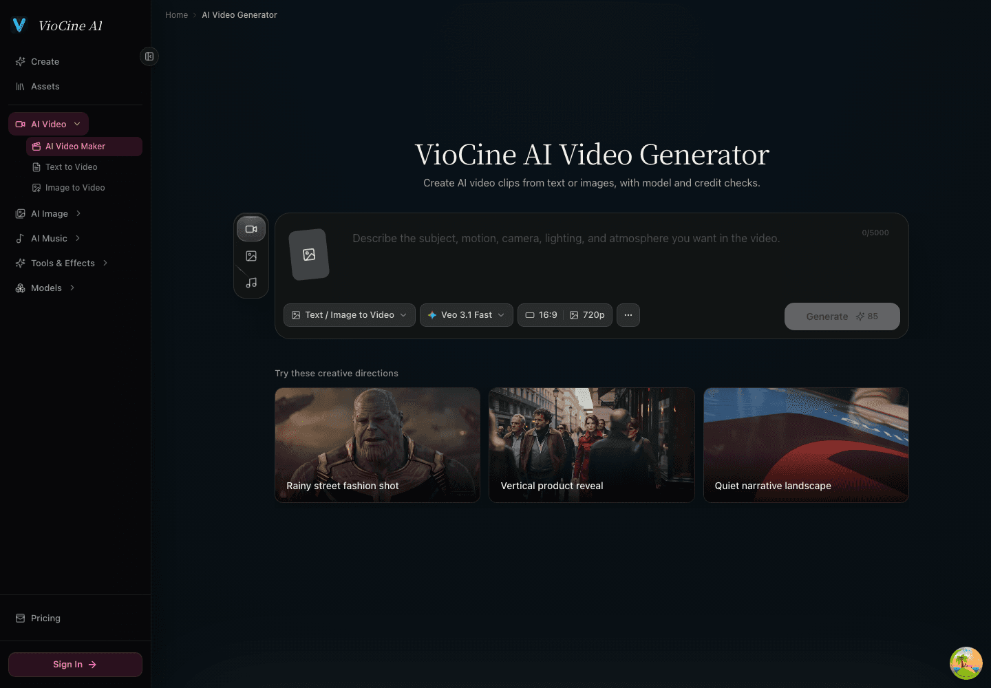 VioCine AI - Product Image