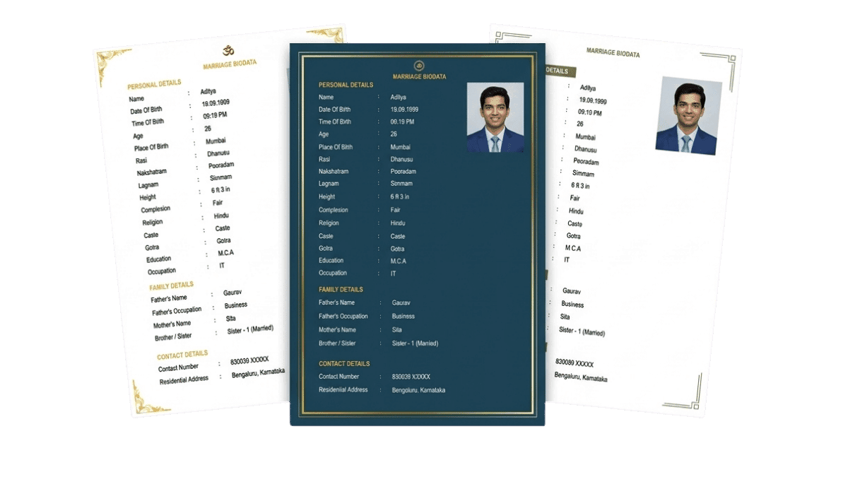 Free biodata maker - Product Image