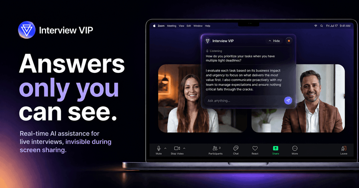 Interview VIP - Product Image