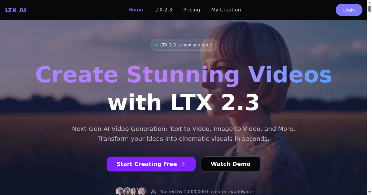 LTX 2.3 AI Video Generator - Product Image
