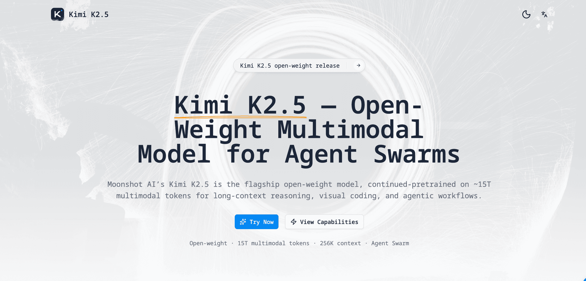 Kimi K2.5 - Product Image
