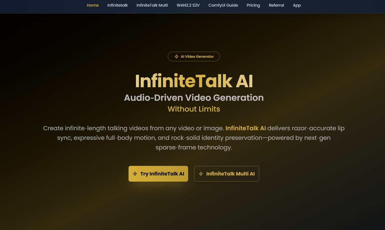InfiniteTalk AI - Product Image