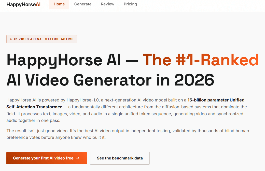 HappyHorse 1.0 - Product Image