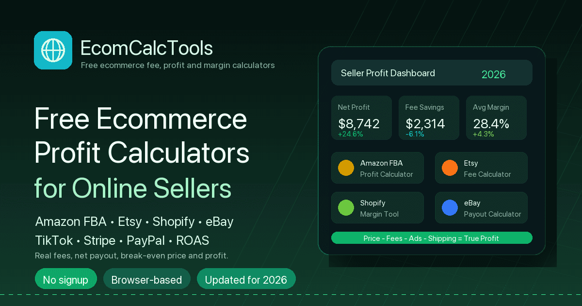 Ecom Calc Tools - Product Image