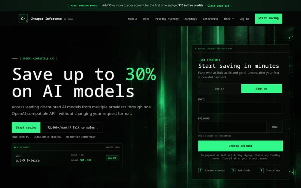 Cheaper Inference - Product Image